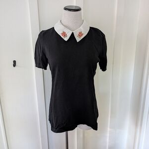Cece Embellished Collar Top